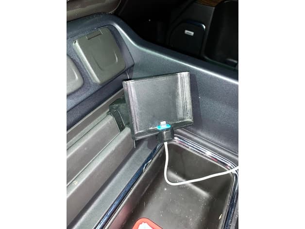 Slotted GMC Sierra/Chevrolet Silverado iPhone Mount (2014 to 2018 with center console) - image 2 of 2
