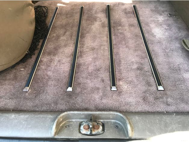 Jeep Grand Cherokee ZJ Rear Cargo Area Skids, Strips, Inserts - image 2 of 3