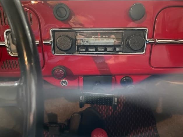 VW Beetle Radio Hole Fix Bracket - Back to Stock Size - image 5 of 5