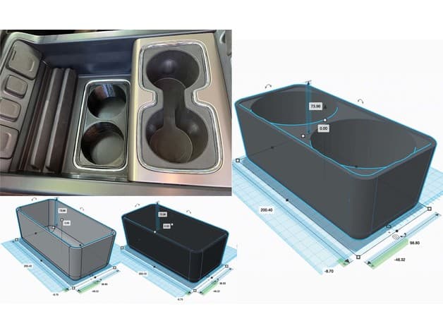 GMC Sierra / Chevy Silverado HD Center Console Storage Trays - image 5 of 6