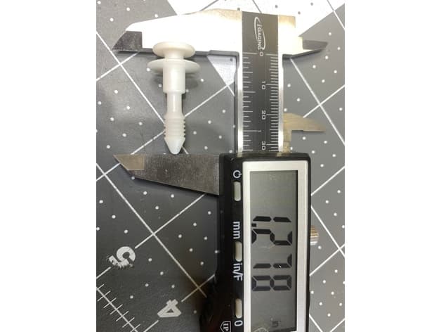 Hummer H2 Door Panel White Clip - image 2 of 2
