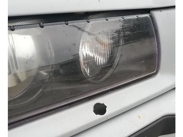 Headlight Cleaner Delete Cap for BMW E36 - image 4 of 4