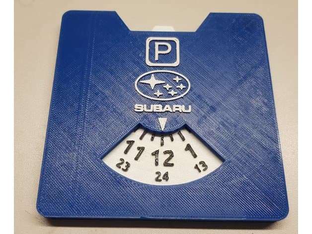 Parking disc with Subaru logo - image 4 of 4