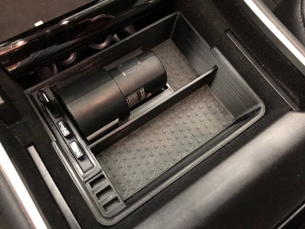 Tesla Model 3 Tray with Integrated USB Hub + J1772 Slot - image 4 of 6