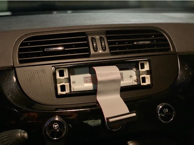 Fiat 500 Din1 Cover / Blende (Joying) - image 3 of 4