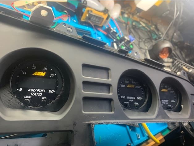 Toyota Supra Mk3 cluster's fuel gauge adapter for AEM x-series gauge - image 5 of 6