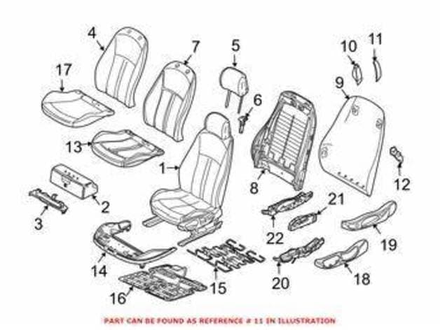 Panel Clip for BMW e46 Rear panel with net bag V5BB BROMBEER 52107047117 - image