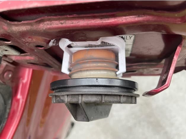 Subaru Forester Gas / Fuel Cap Holder - GUSSETED (Remixed unit by elanaut) - image 4 of 6