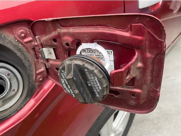 Subaru Forester Gas / Fuel Cap Holder - GUSSETED (Remixed unit by elanaut) - image 5 of 6