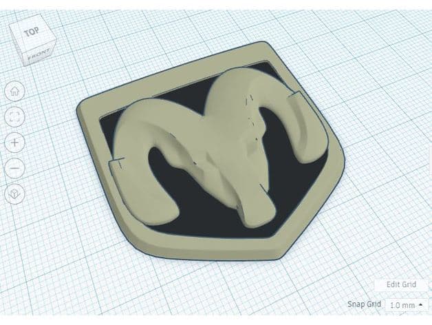 Dodge Ram Truck Emblem - Fixed - image 3 of 4