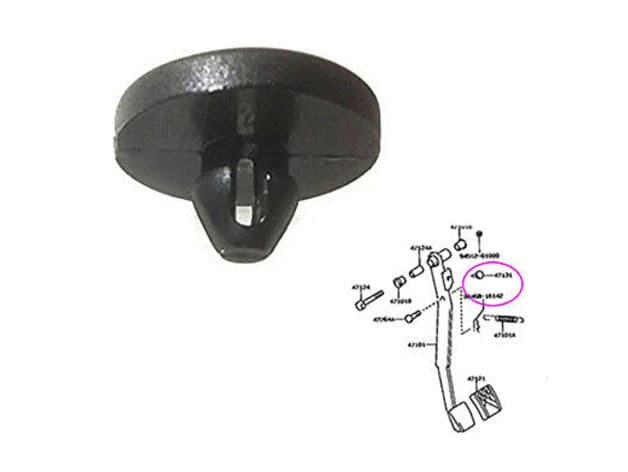 toyota brake pedal switch stopper pad and clutch end pad - image 4 of 4