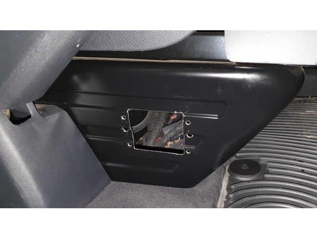Drilling template for VW T6 inverter power outlet - image 3 of 5