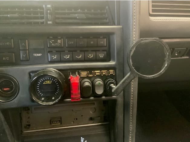 Toyota Supra MK3 Ashtray Delete V3 (Gauge POD, switches, magsafe phone holder) - image 2 of 6