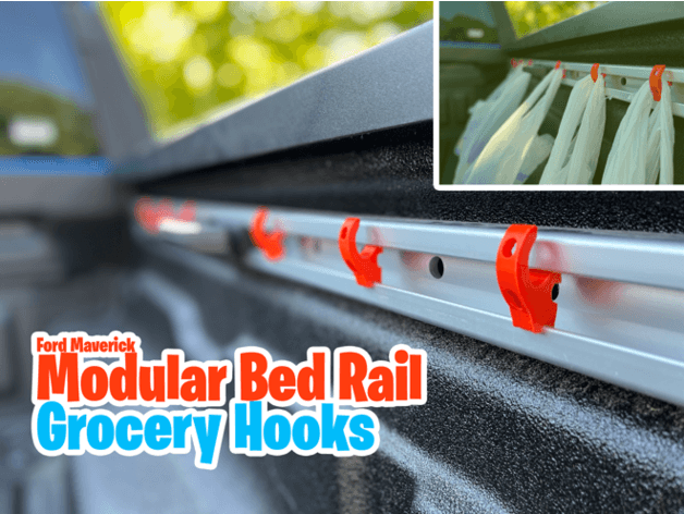 Ford Maverick Modular Bed Rail Grocery Hooks - image 4 of 4