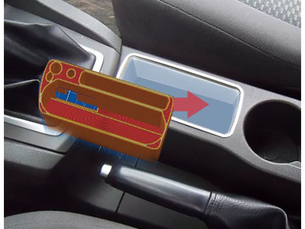 Photo of infill for FORD FOCUS MK2 CENTER CONSOLE STORAGE
