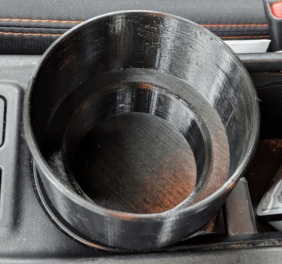 Subaru Crosstrek 2018+ / Impreza 2017+ cupholder adapter for 40oz Takeya water bottle - image
