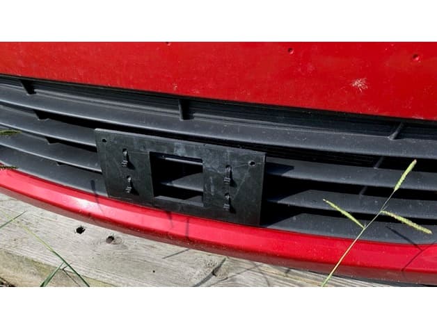 Hyundai Accent License Plate Bracket - image