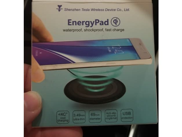 Simple Dual Wireless Qi Charger for Tesla Model 3 - image