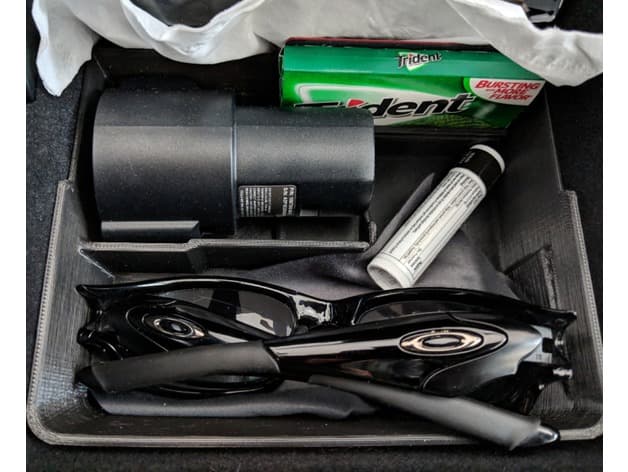 Photo of Tesla Model 3 Center Console Tray w/ J1772 Adapter Slot + card slot (no coin slot)