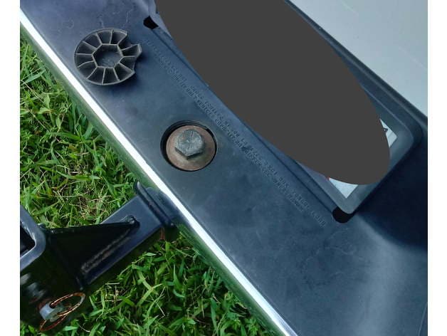 Hitch Bolt cover 28mm, 2017 Ram 1500, U-Haul hitch - image