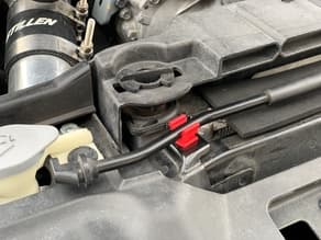 Nissan hood prop rod clip - image