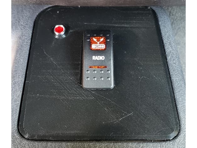 Photo of Jeep TJ Airbag Switch Replacement Plate