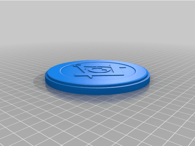 Masonic VW Golf Mk5 Rear Door Badge - image
