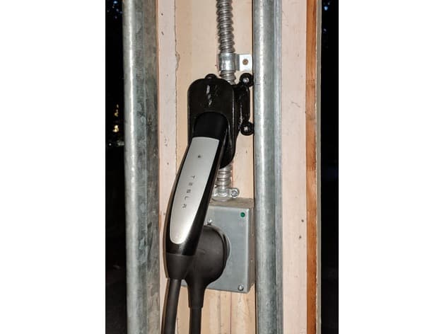 Conduit-straddling Tesla Cable Holder - image