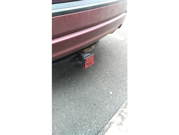 Photo of Jeep Logo Hitch Cover (Square Frame)