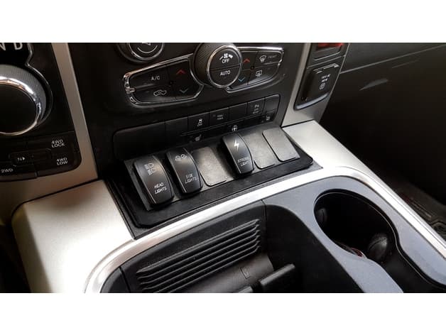 2019 Dodge Ram switch console - image
