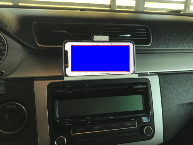 Iphone 12 holder for VW PASSAT B7 (perhaps also B6) models - image