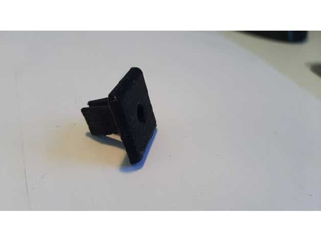 Square hole bumper panel holder - image