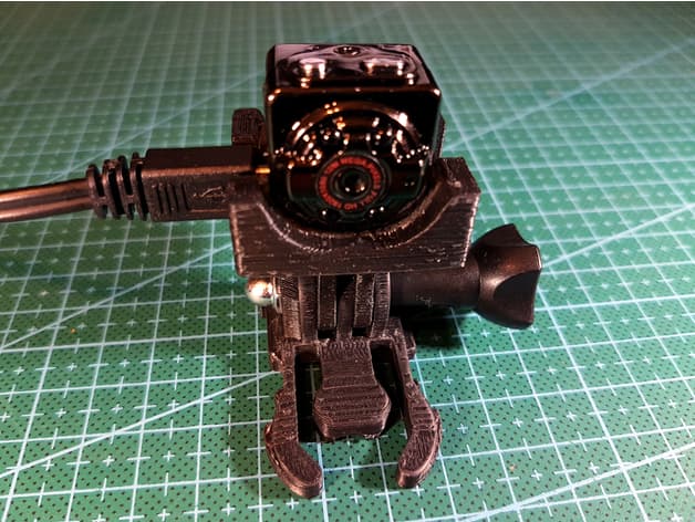 Photo of SQ8 camera mount with GoPro adapter