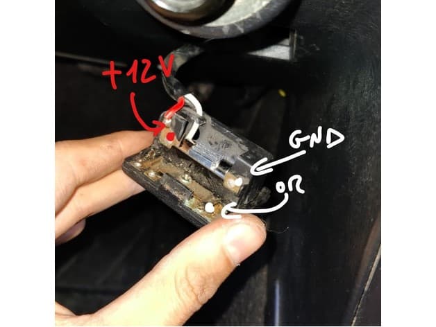 Mx5 NA miata sunvisor delete plate with led - image