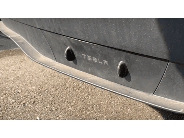 Tesla Model Y Trailer Hitch Cover Handels - Anhängerkupplung Abdeckung Griffe - image