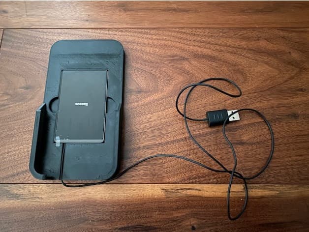 VW Audi FSE iPhone 11 Mount with Baseus 15w Qi Charger - image