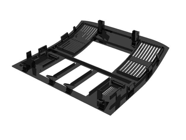 Headliner Switch Panel for BMW vehicles w/ hole for monitor - image