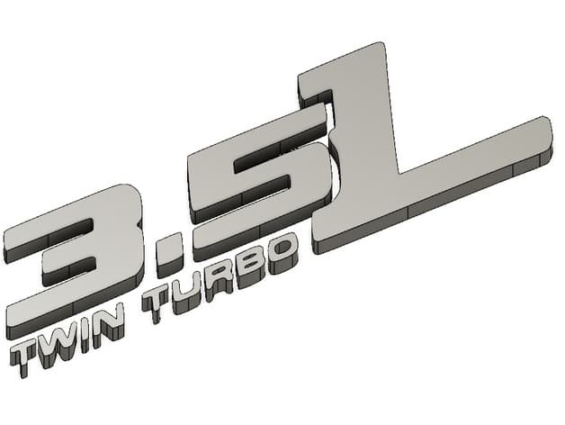 Ford EcoBoost 3.5L Twin Turbo Badge - image