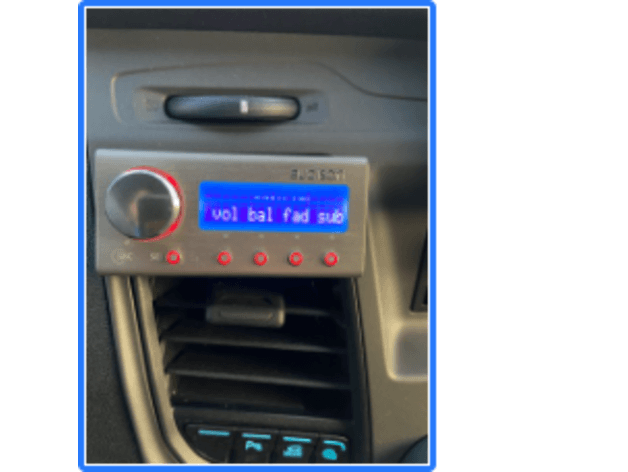 Photo of Audison DSP DRC holder air vent ford transit 2020