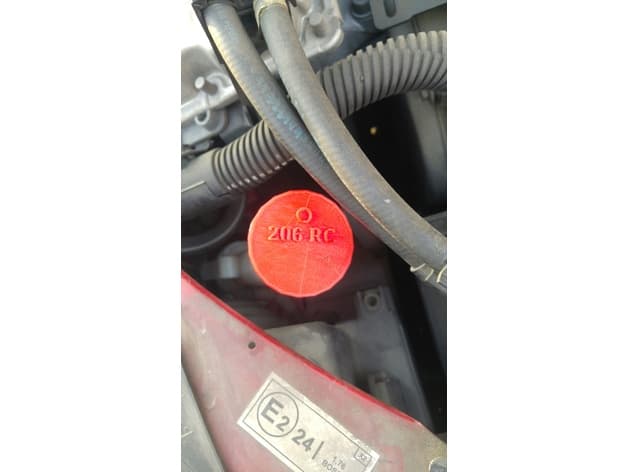 Bouchon réservoir lave glace / Wiper tank cap - Peugeot 206 - image