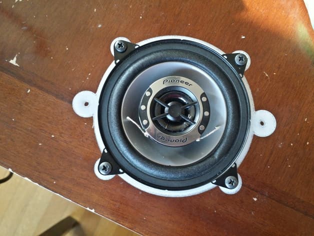 Photo of Toyota Pickup 89-95 Lower Dash Speaker Mount Bracket Adapter Plates for 4" inch speakers