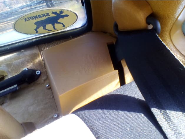 Volvo 240 rear seat belt cover - image