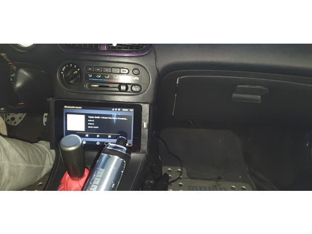 Photo of Honda Del Sol CRX 2 DIN headunit adapter for AA and Raspberry pi.