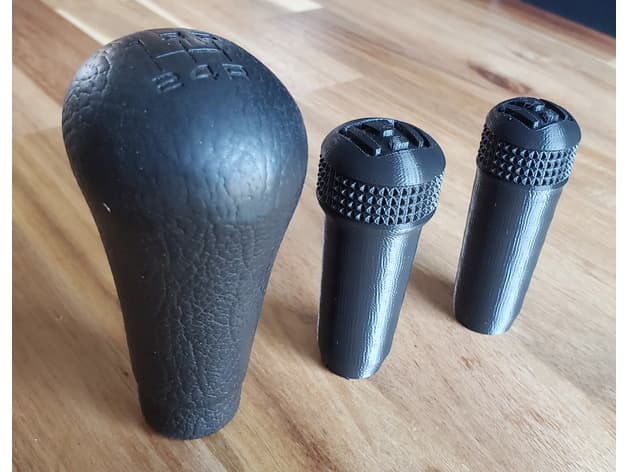 Short shift knob for Honda Beat PP1. 2 sizes, 2 textures, with Logo - image