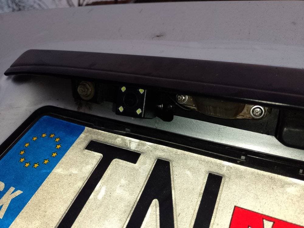 Subaru Justy rear view camera display mount - image