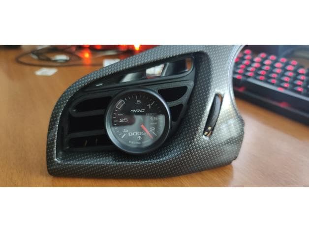DS3 52mm gauge holder for 2" boost/oil/water gauge - Suporte Manômetro DS3 - image