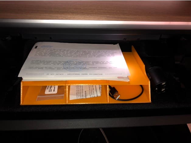 Tesla Model 3 glovebox organizer shelf - image