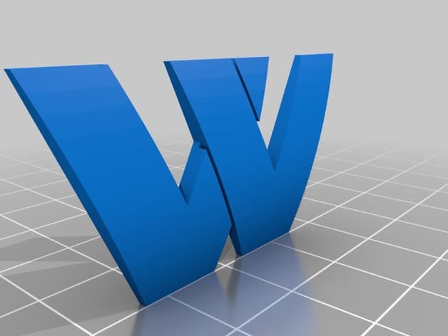 VW W emblem - image