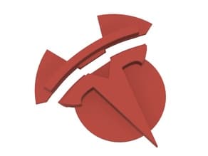 Addon for Tesla Model 3 Wheel Center Cap - T-Logo split - image