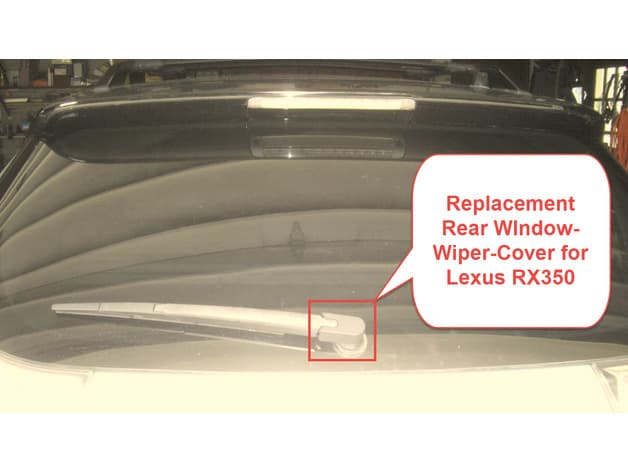 Photo of Lexus RX350 Rear Wiper Hub Cover